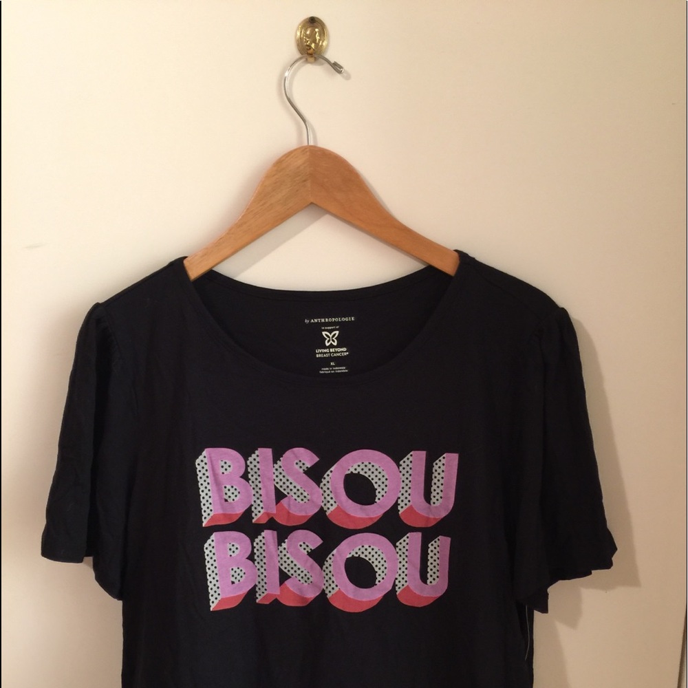 Anthropologie Navy Blue Graphic T Shirt! New with Tags!